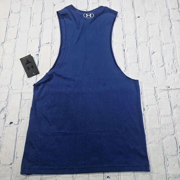 Under Armour MENS SIZE S Project Rock Iron Paradise Tank Shirt Blue 1377290-471 - Picture 5 of 9